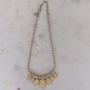 Club Monaco Gold Necklace with Yellow Stones